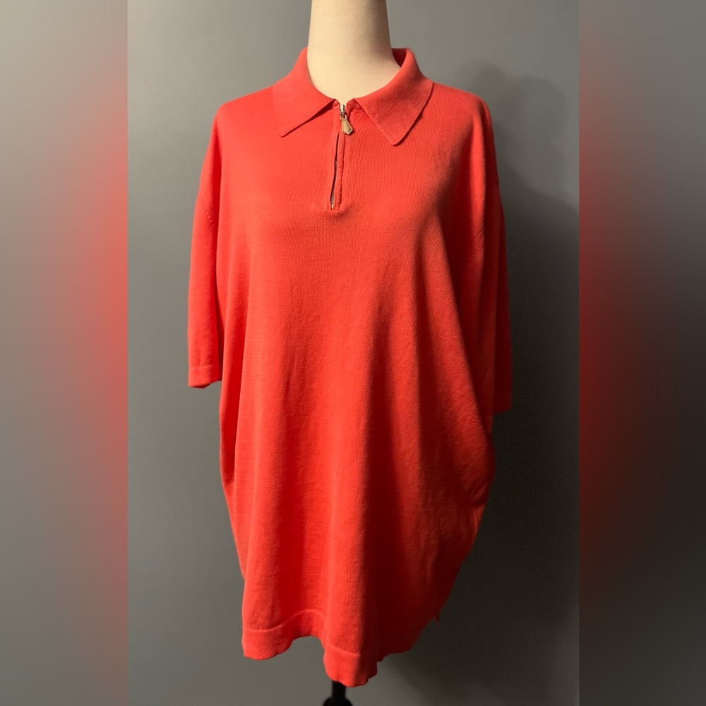 Gran Sasso Made in Italy 100 percent Cotton Sweater w/ Short Sleeves!